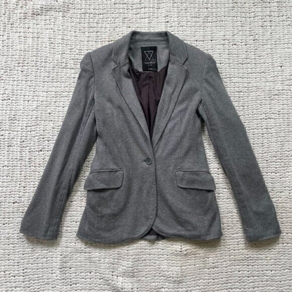 Talula Grey Pima Cotton Blazer - Picture 1 of 4